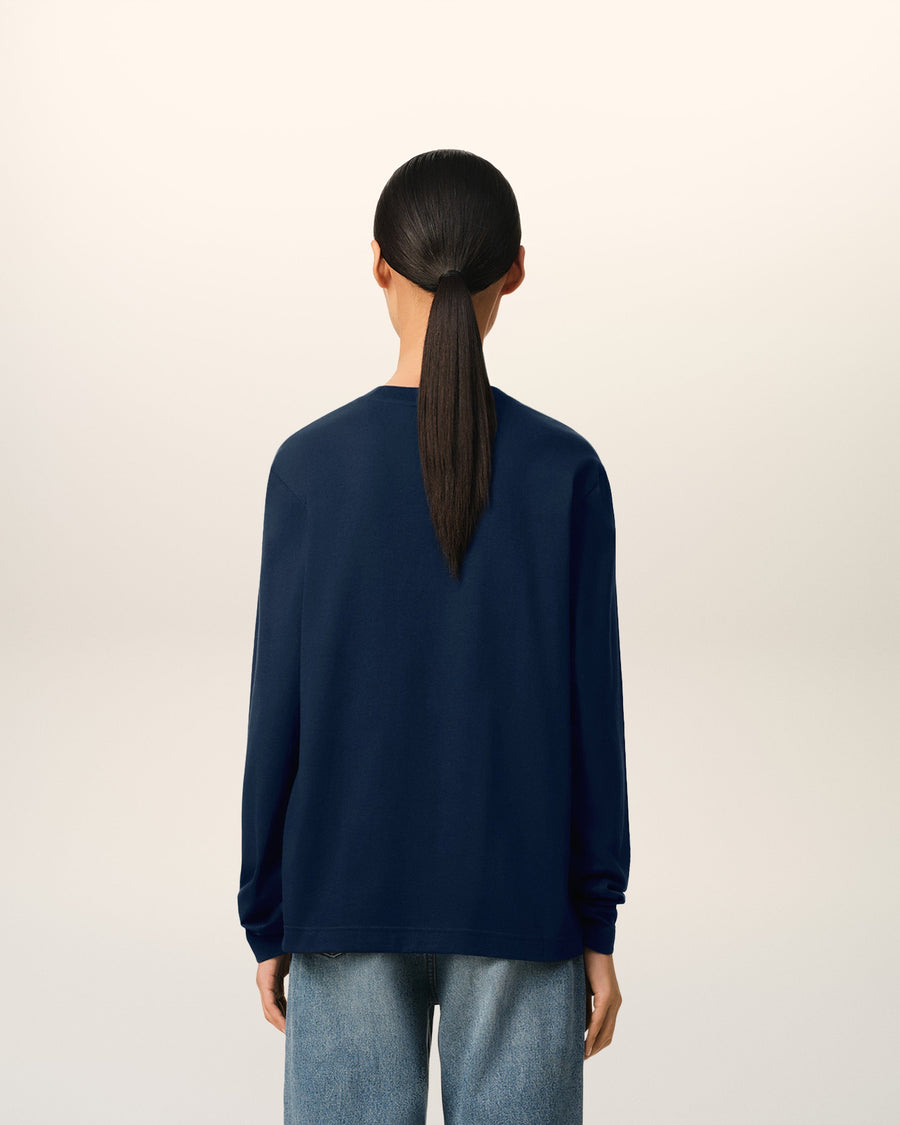 Blue Organic Cotton  Ami De Coeur T-shirt