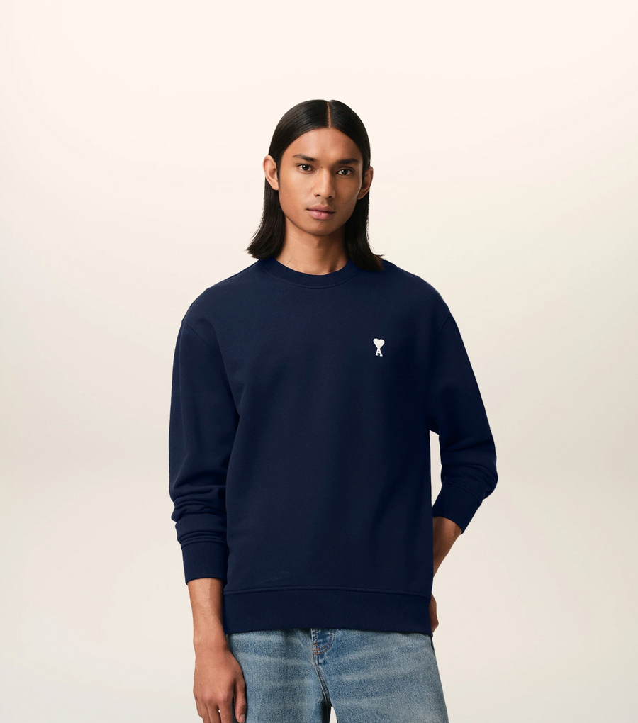 Navy Cotton Ami de Coeur Sweatshirt