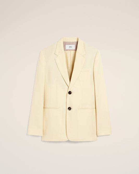 Yellow Wool Semi-Lined Jacket