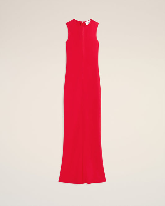 Red Long Straight Dress