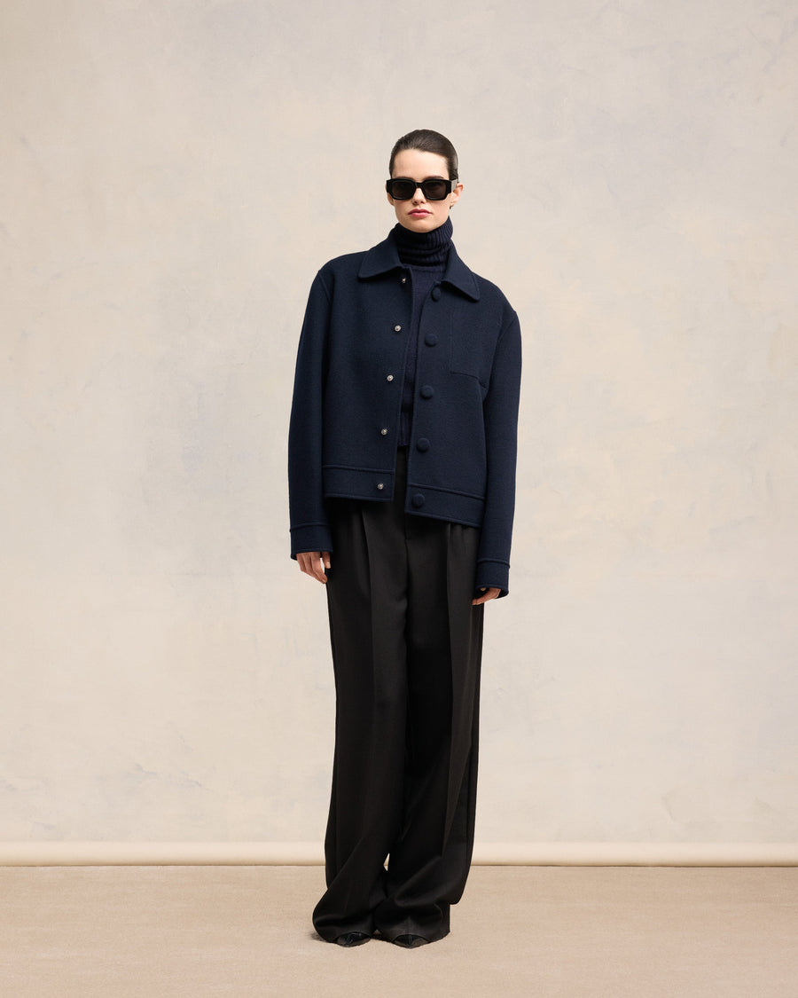 Boxy Buttoned Jacket