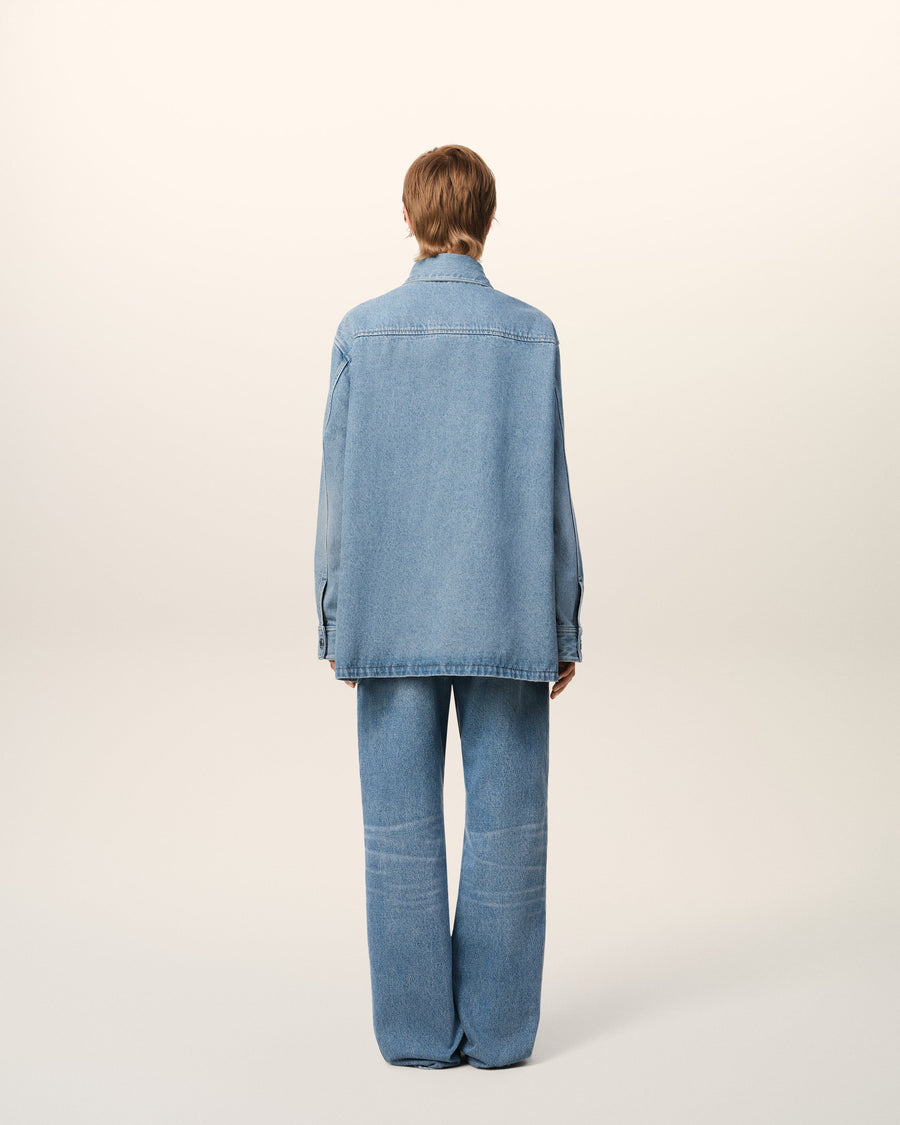 Blue Cotton Ami de Coeur Overshirt