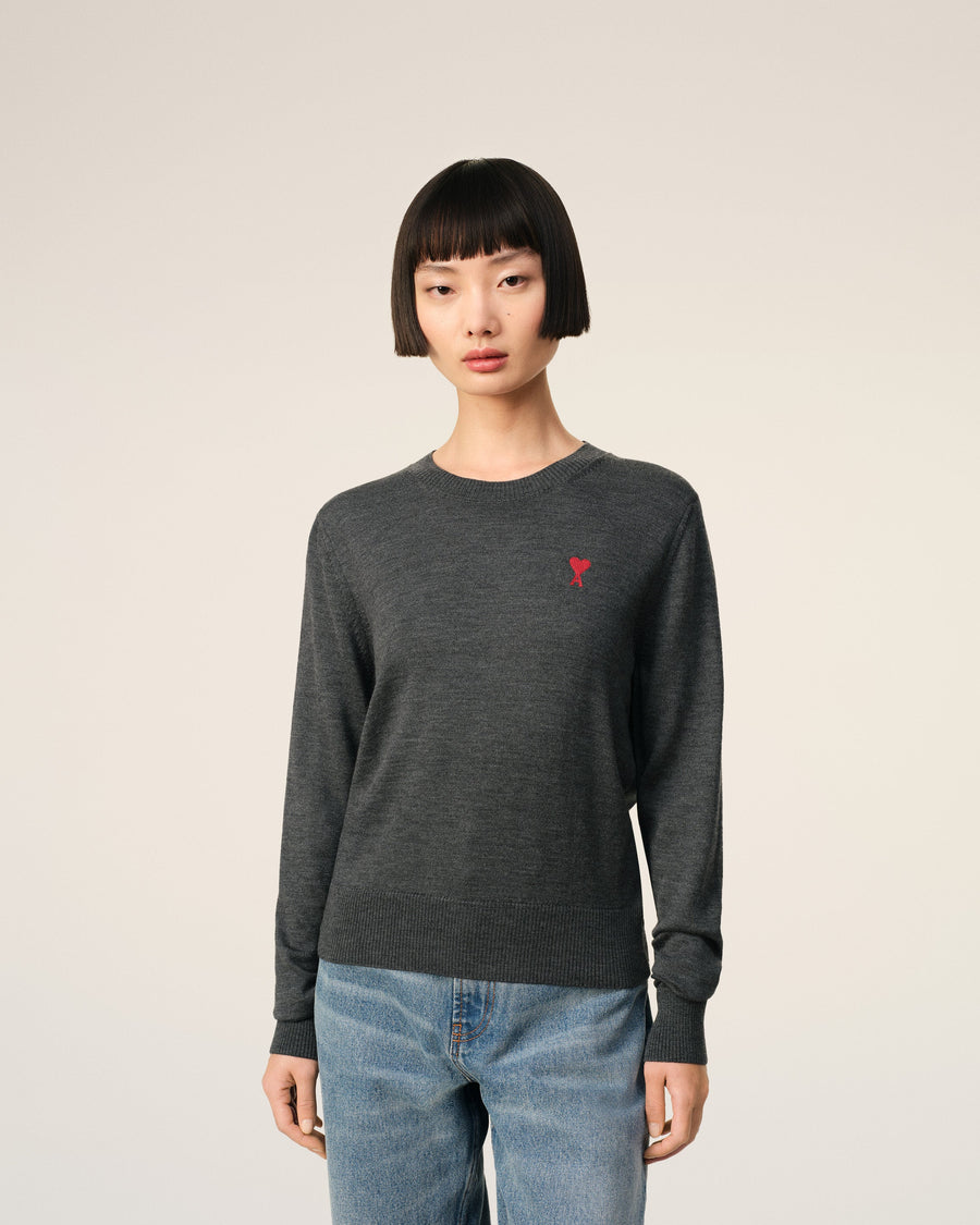 Red Ami de Coeur Crew Neck Sweater