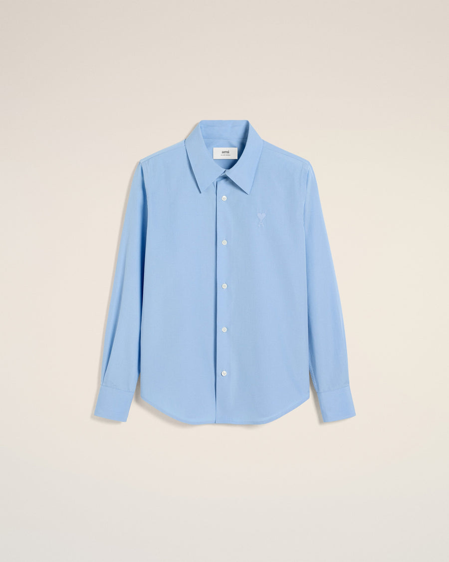 Blue Cotton Ami de Coeur Classic Shirt