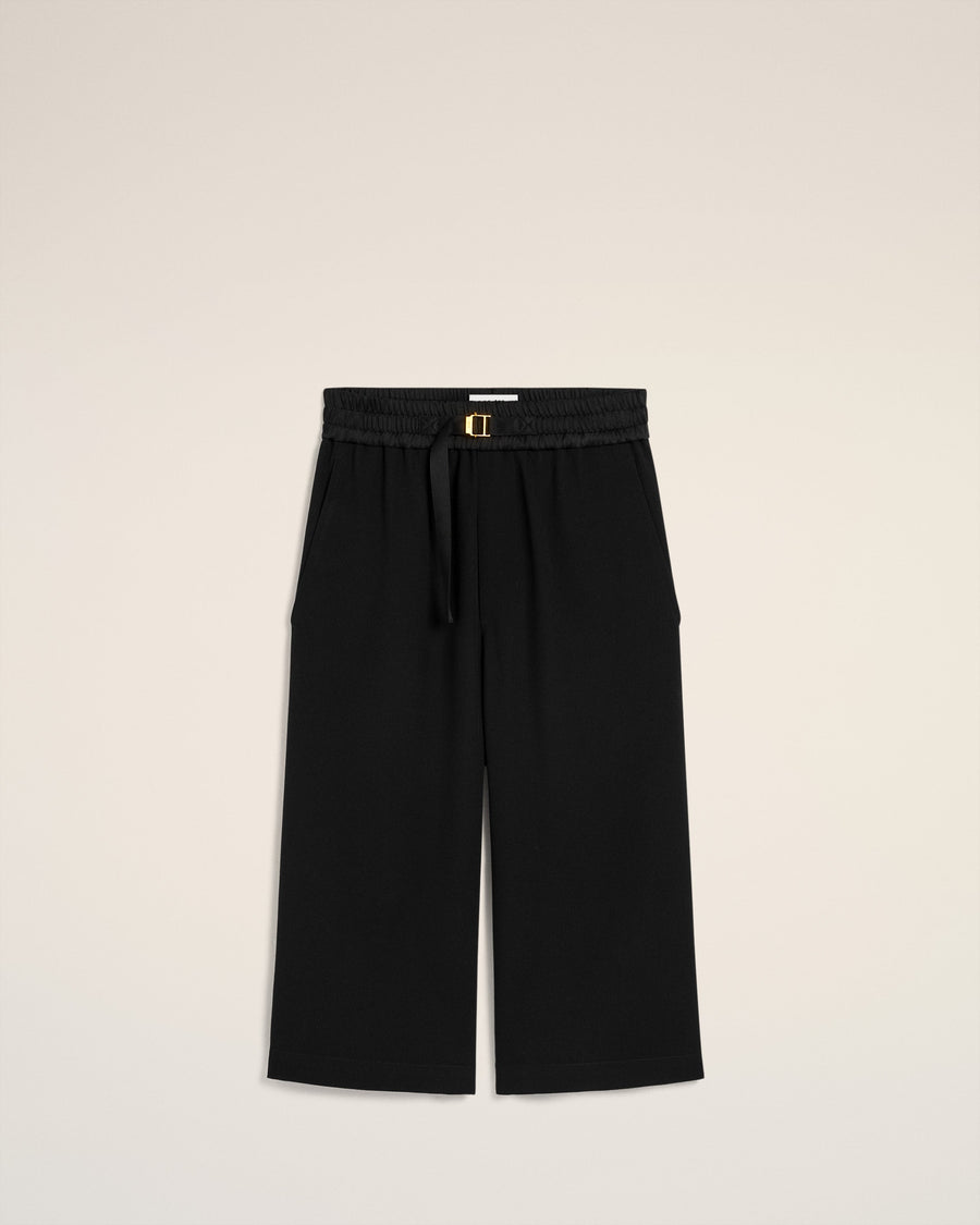 Black Large Fit Elasticated Short