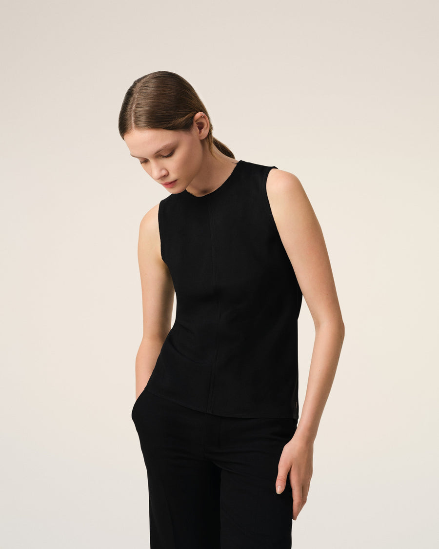 Black Sleeveless Top