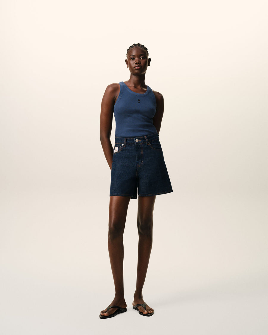 Blue Cotton Ami De Coeur Tanktop