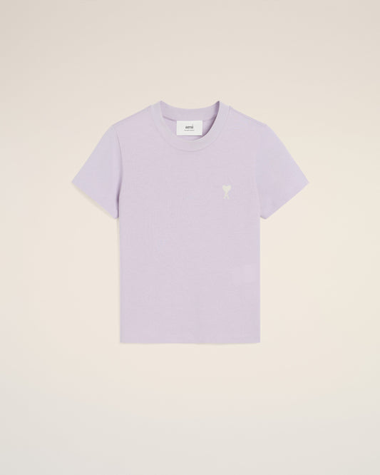 Purple Cotton Cropped T-Shirt