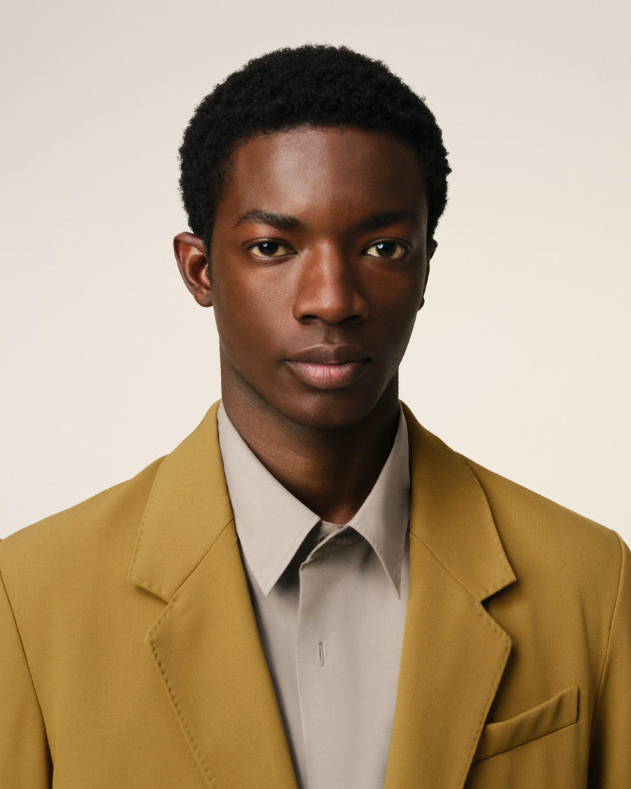 Mustard Wool Semi-Lined Jacket