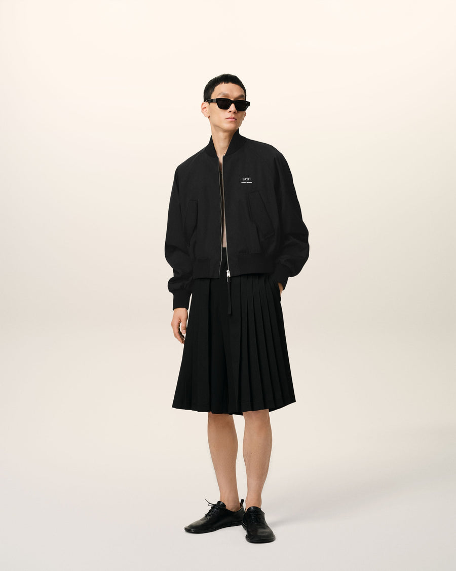 Black Twill Bomber