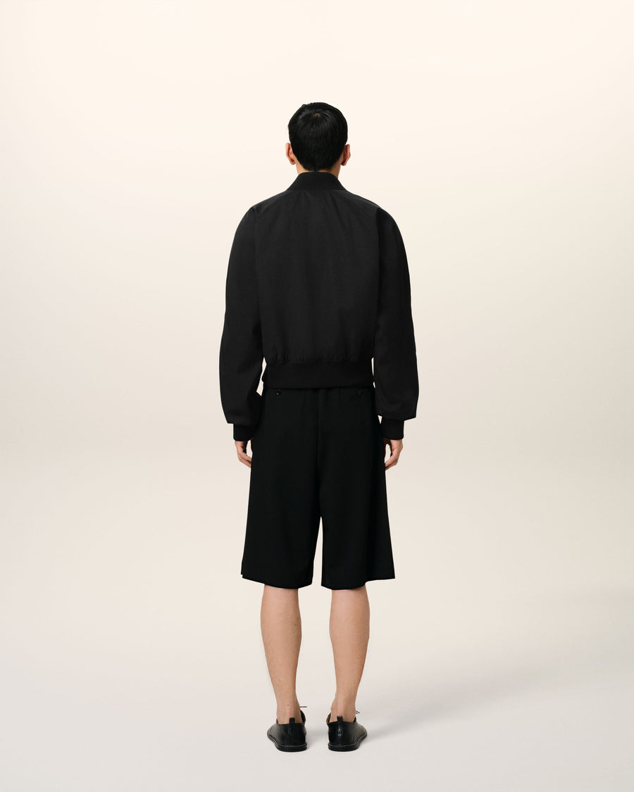 Black Twill Bomber