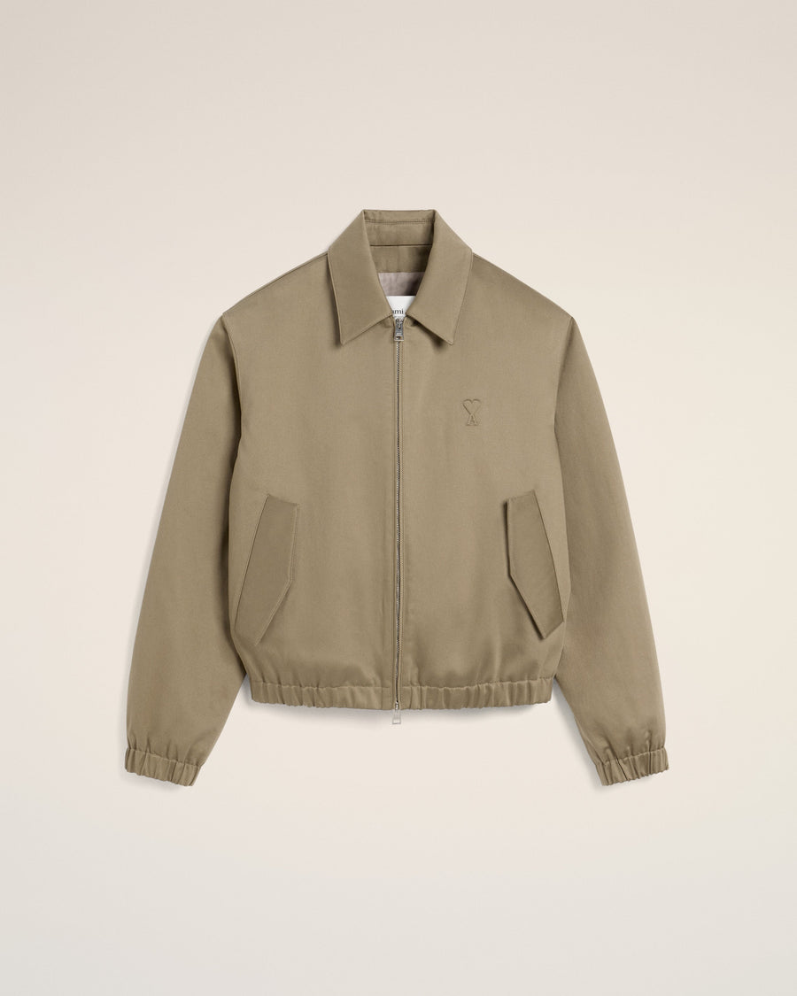 Green Cotton Ami de Coeur Zipped Jacket
