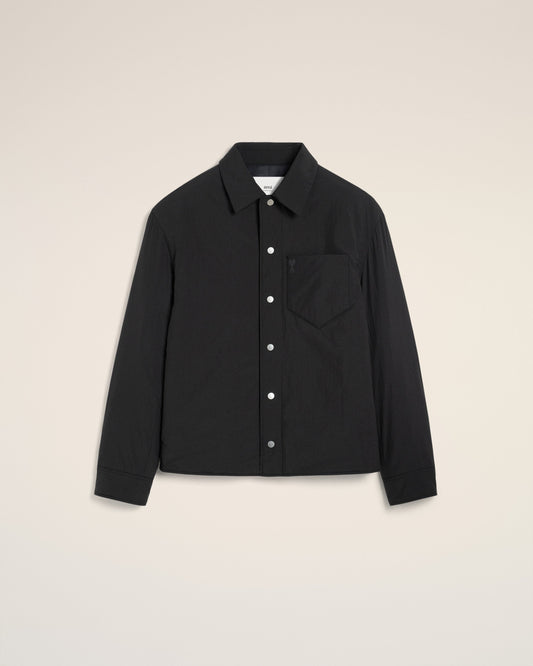 Black Canvas Padded Ami de Coeur Overshirt