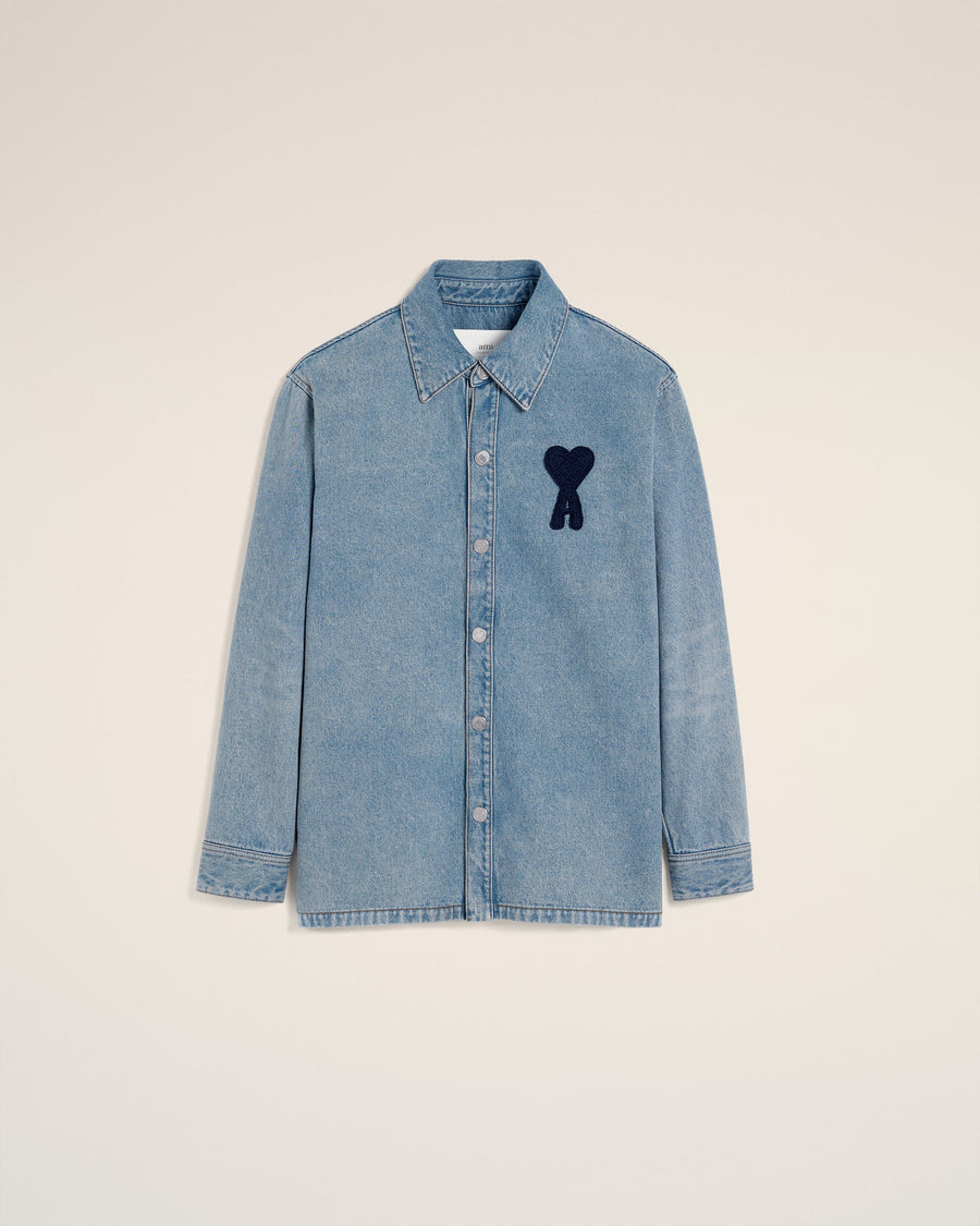 Blue Cotton Ami de Coeur Overshirt