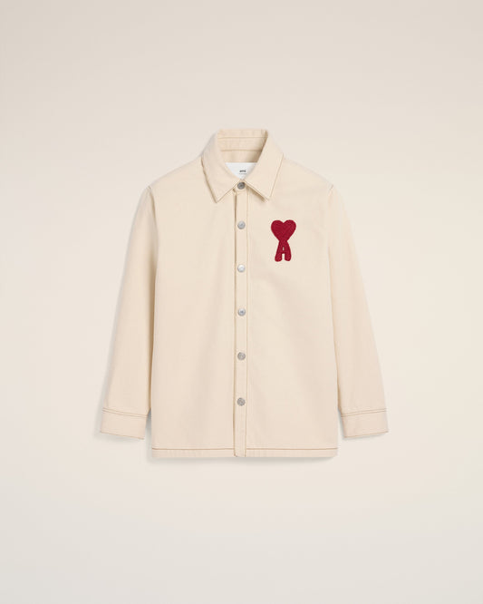 Beige Cotton Ami de Coeur Overshirt