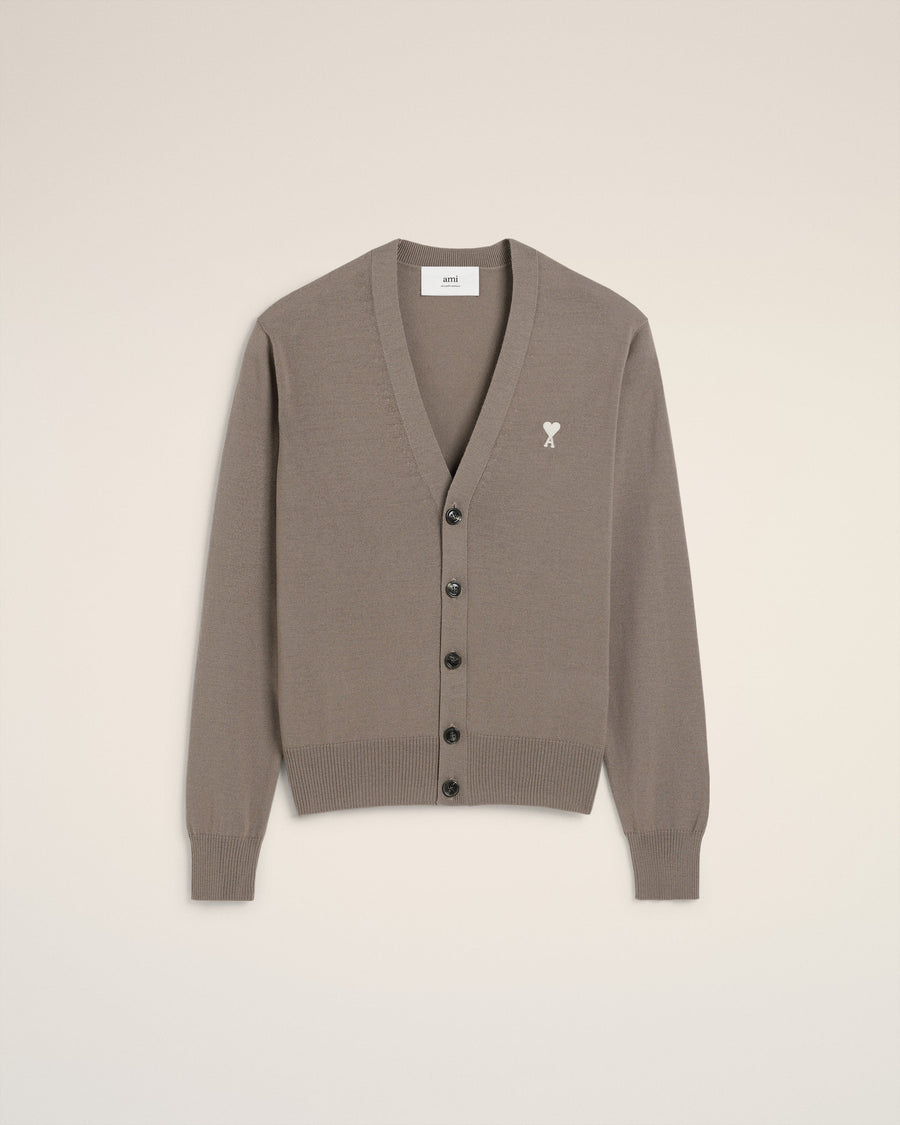 Beige Wool Ami de Coeur Cardigan