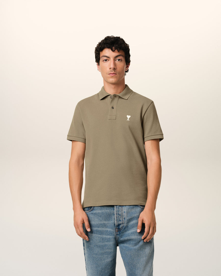 Green Cotton Ami de Coeur Polo Shirt