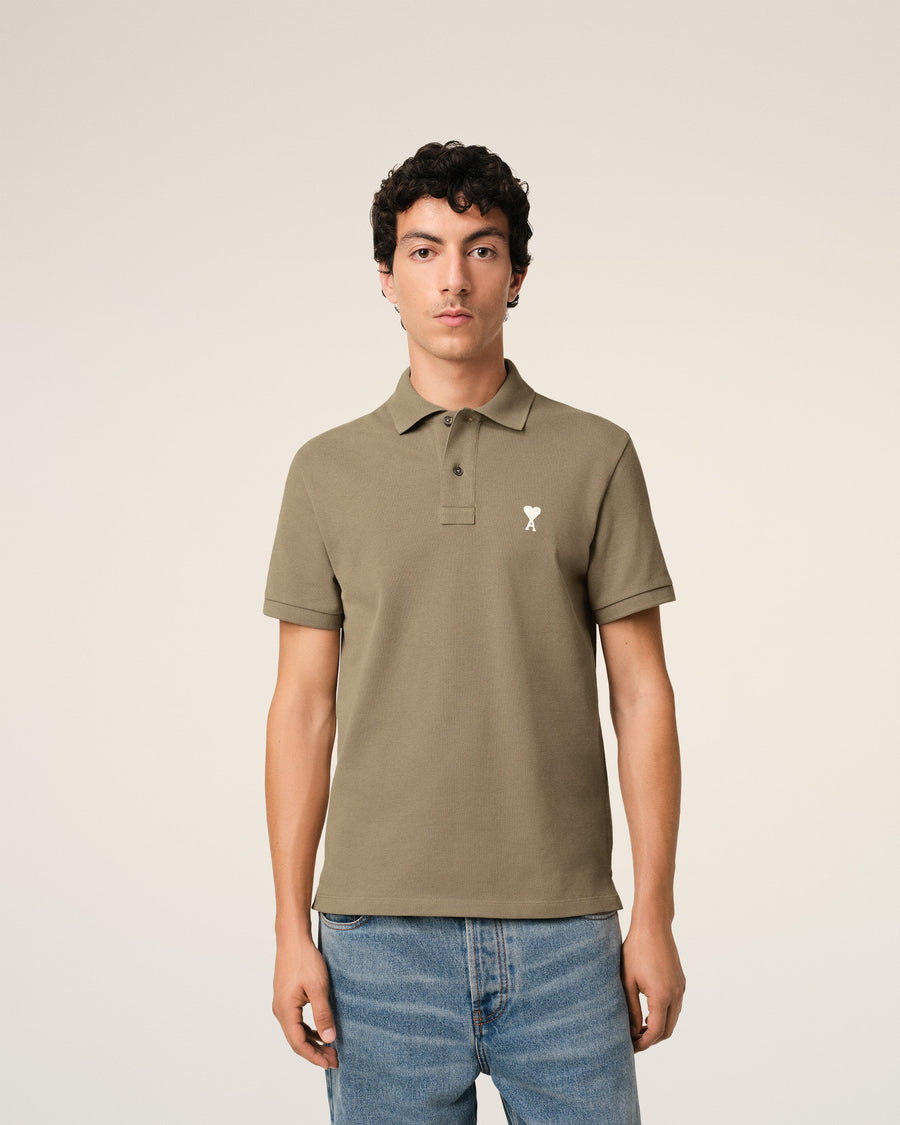 Green Cotton Ami de Coeur Polo Shirt