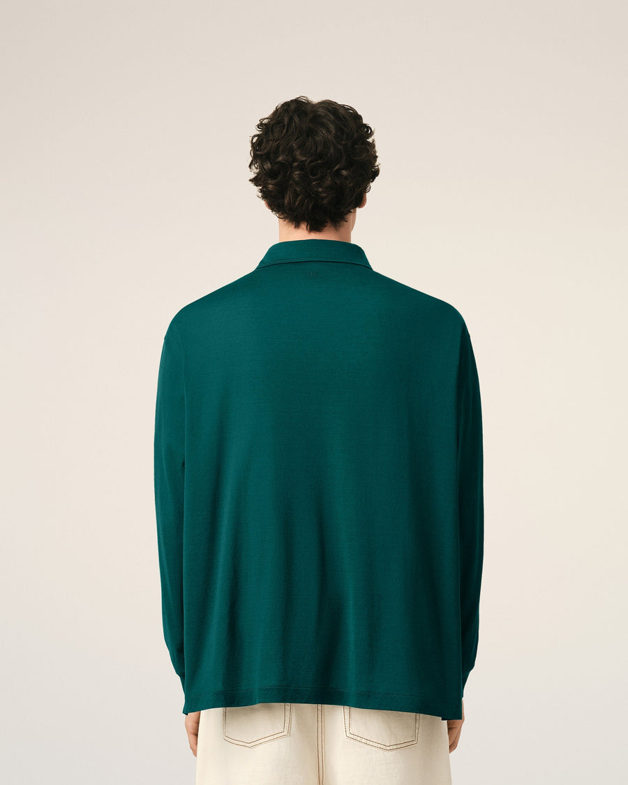 Green Cotton Ami De Coeur Polo