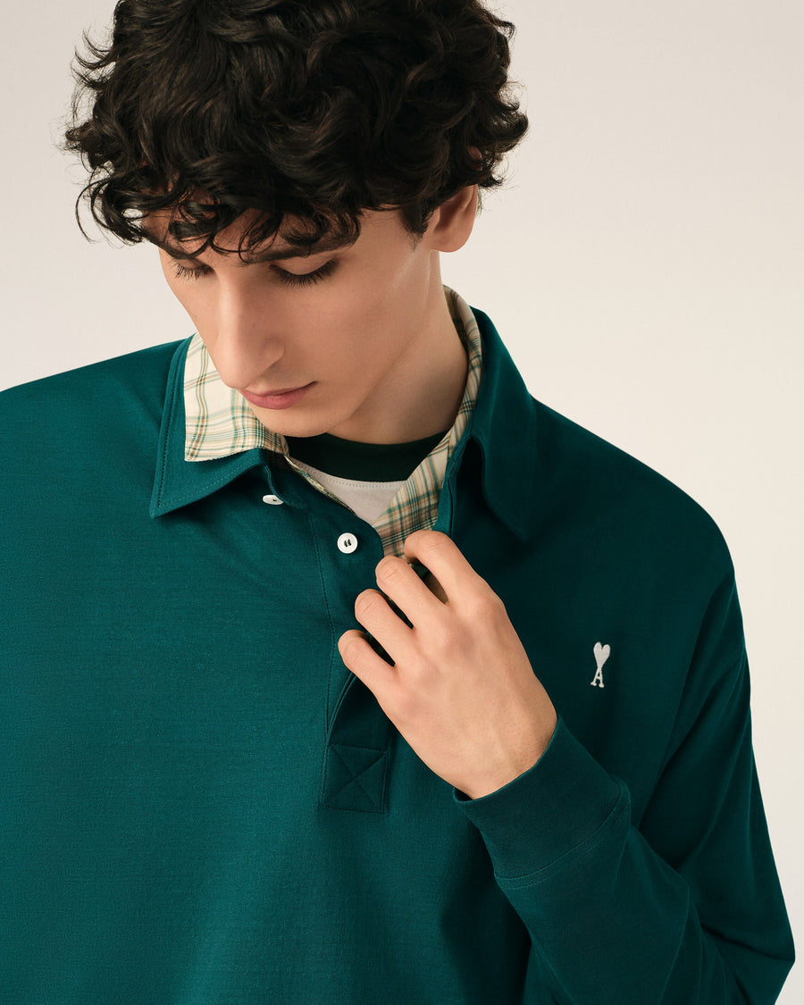 Green Cotton Ami De Coeur Polo