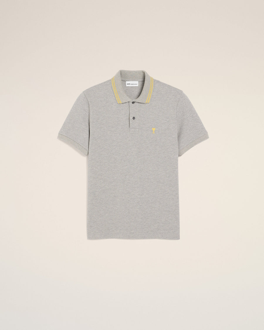 Grey Cotton Ami De Coeur Polo