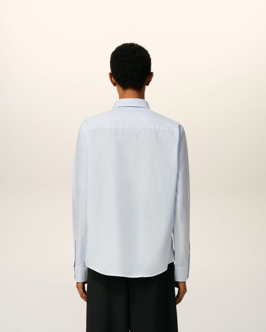Blue Cotton Button Down Ami De Coeur Shirt