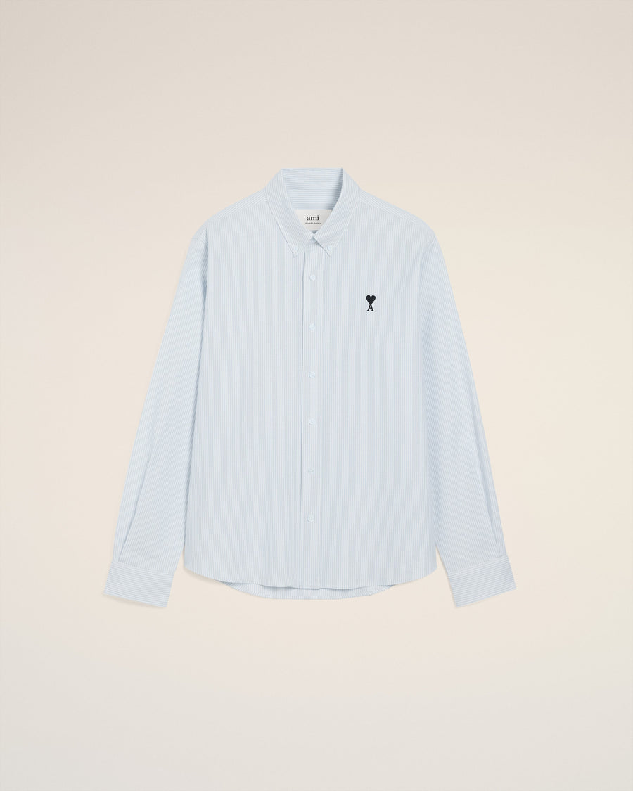 Blue Cotton Button Down Ami De Coeur Shirt