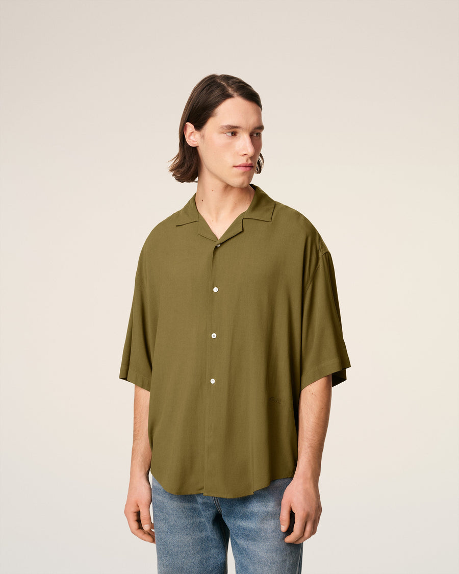 Green Ami Camp Short Sleeved Shirt