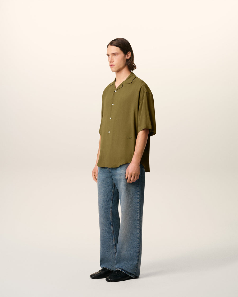Green Ami Camp Short Sleeved Shirt