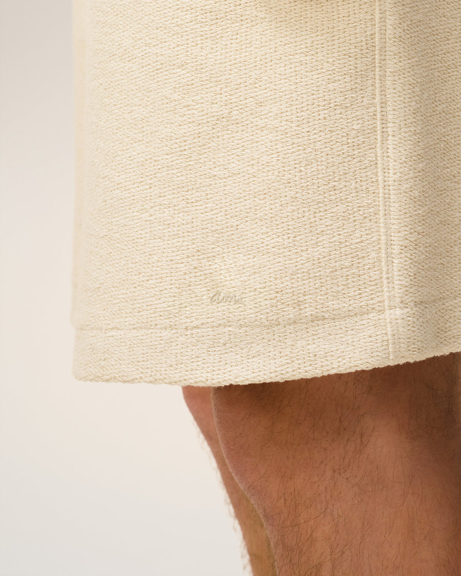 White Cotton Curly fleece Short