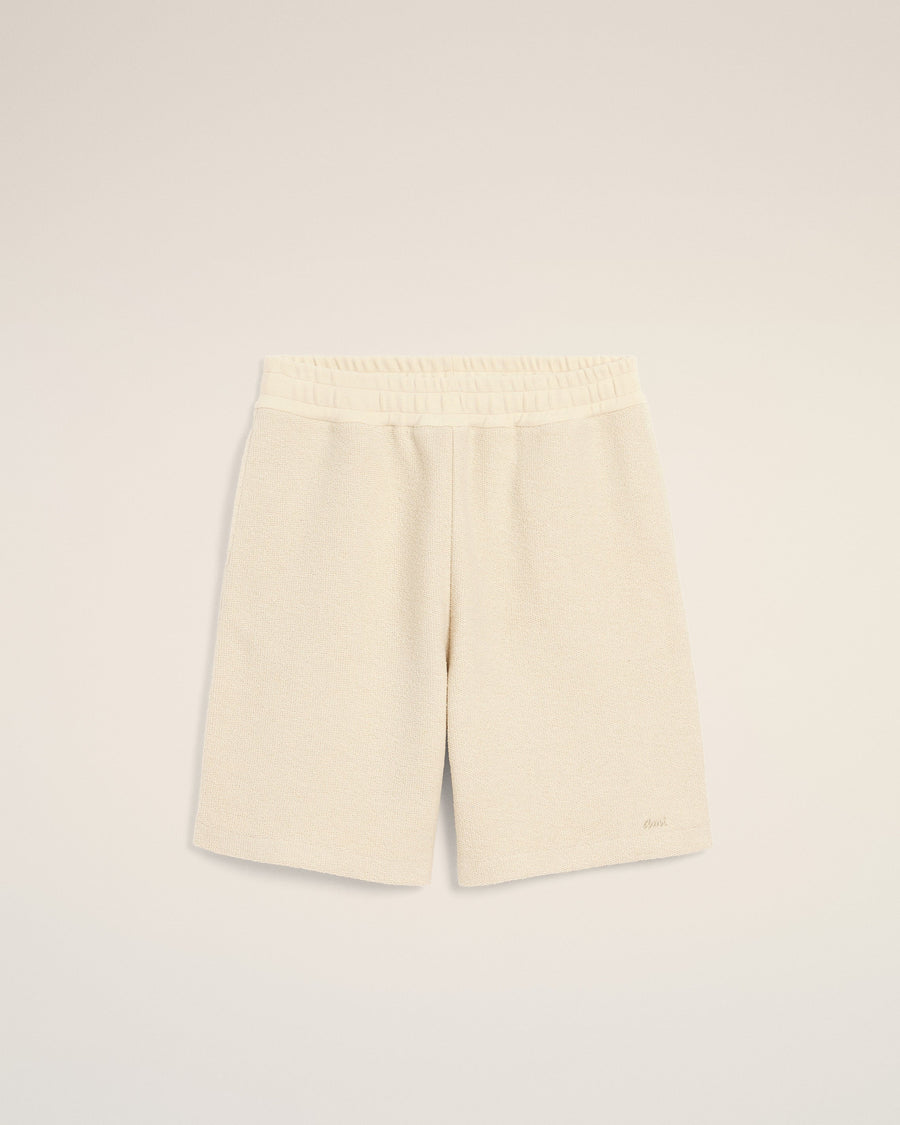 White Cotton Curly fleece Short