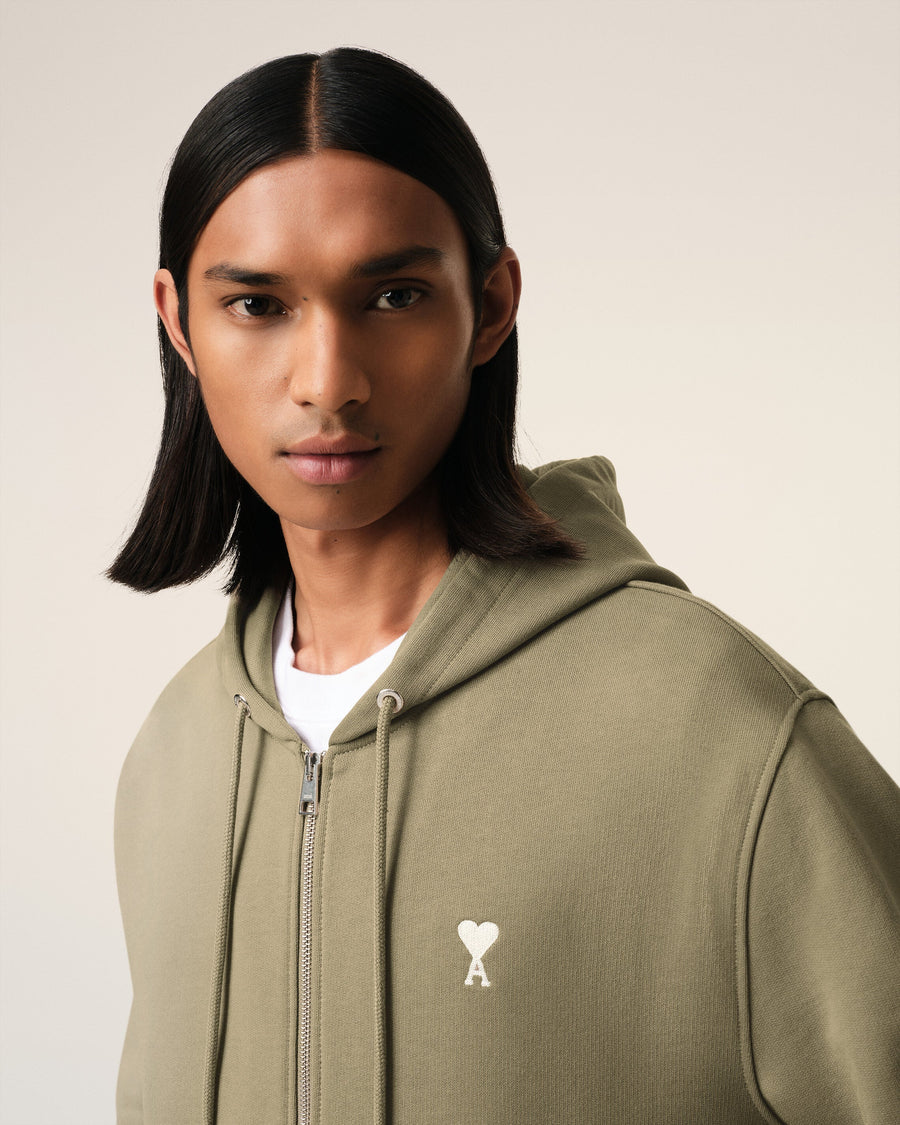 Green Cotton Ami de Coeur Hoodie