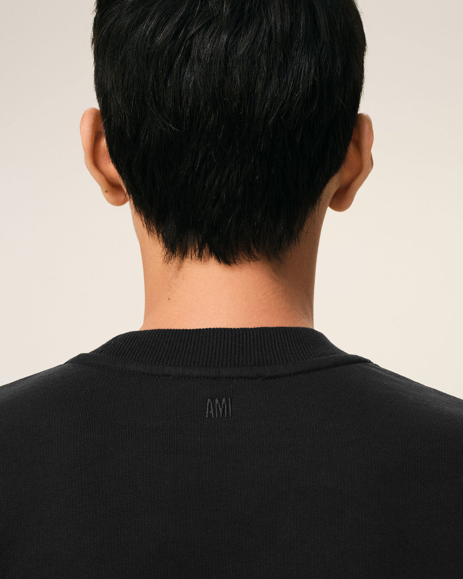 Black Cotton Ami De Coeur Sweatshirt