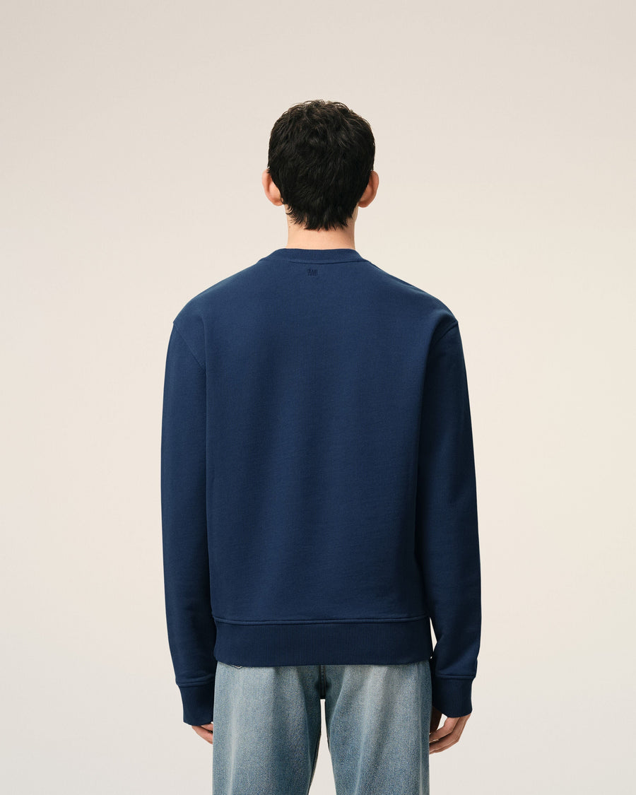 Blue Cotton Ami De Coeur Sweatshirt