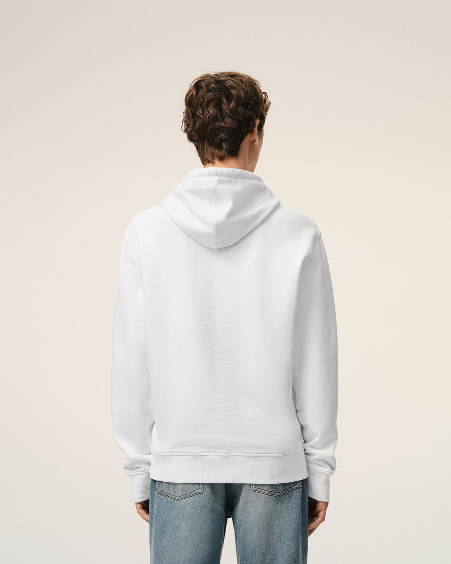 White Cotton Ami De Coeur Hoodie