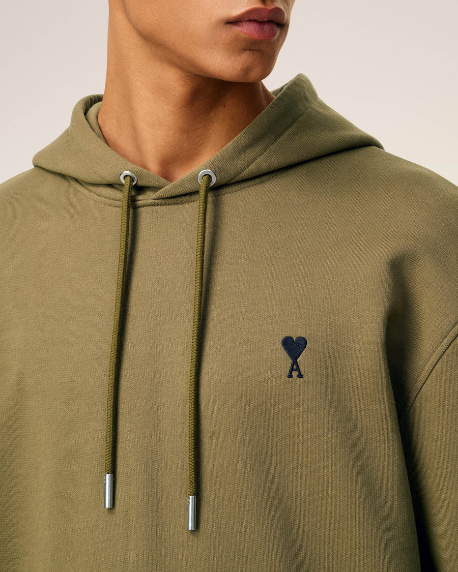 Green Cotton Ami De Coeur Hoodie