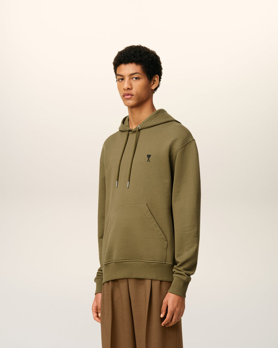 Green Cotton Ami De Coeur Hoodie