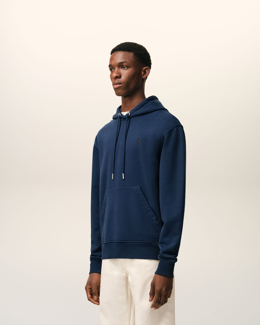 Blue Cotton Ami De Coeur Hoodie