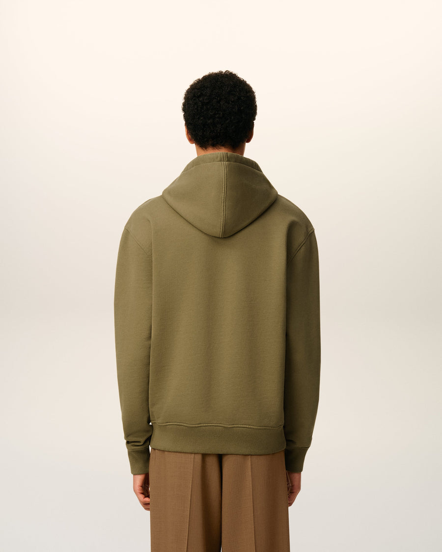 Green Cotton Ami De Coeur Hoodie