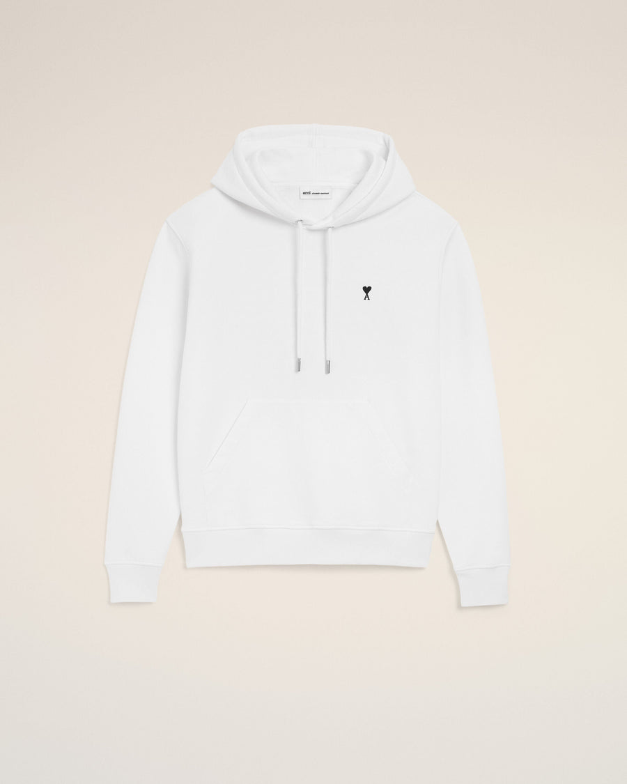 White Cotton Ami De Coeur Hoodie