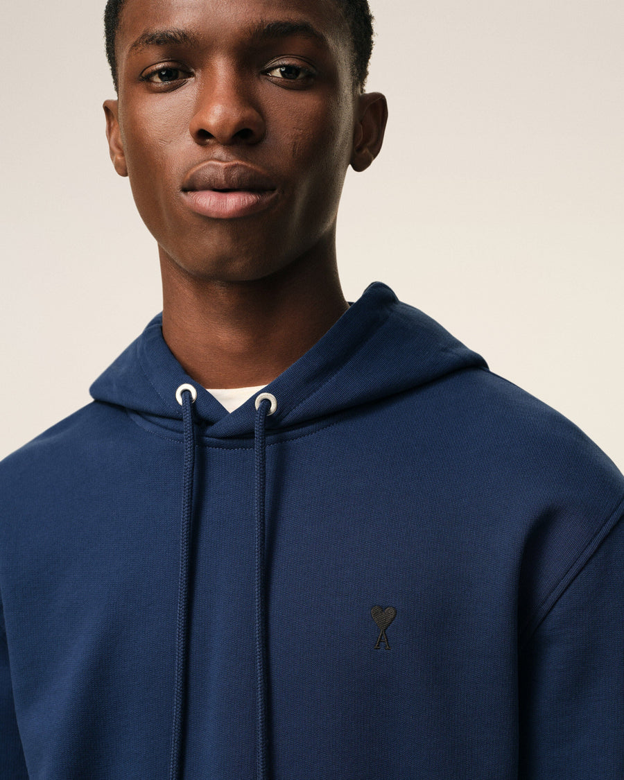 Blue Cotton Ami De Coeur Hoodie