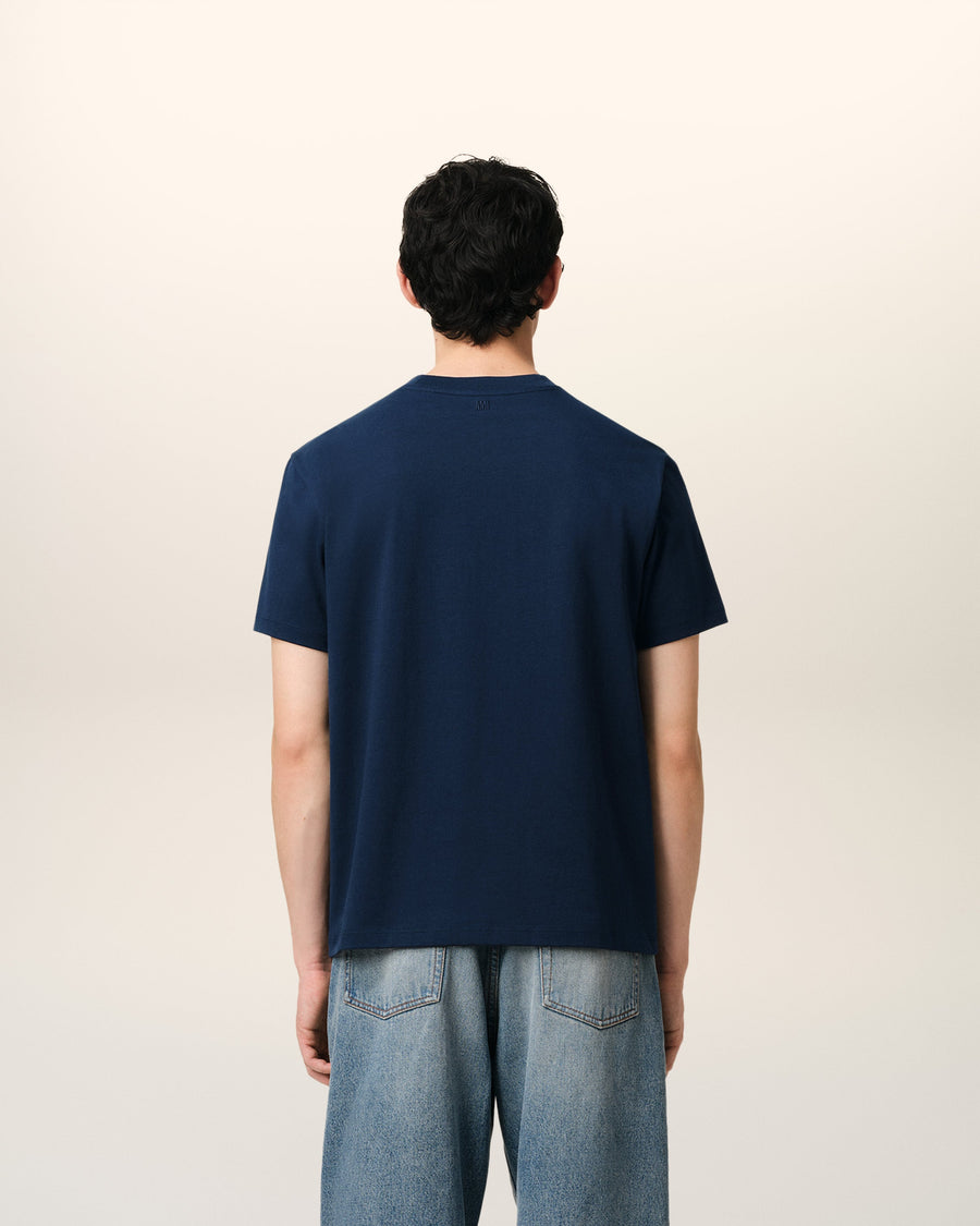 Navy Cotton Ami de Coeur T-Shirt