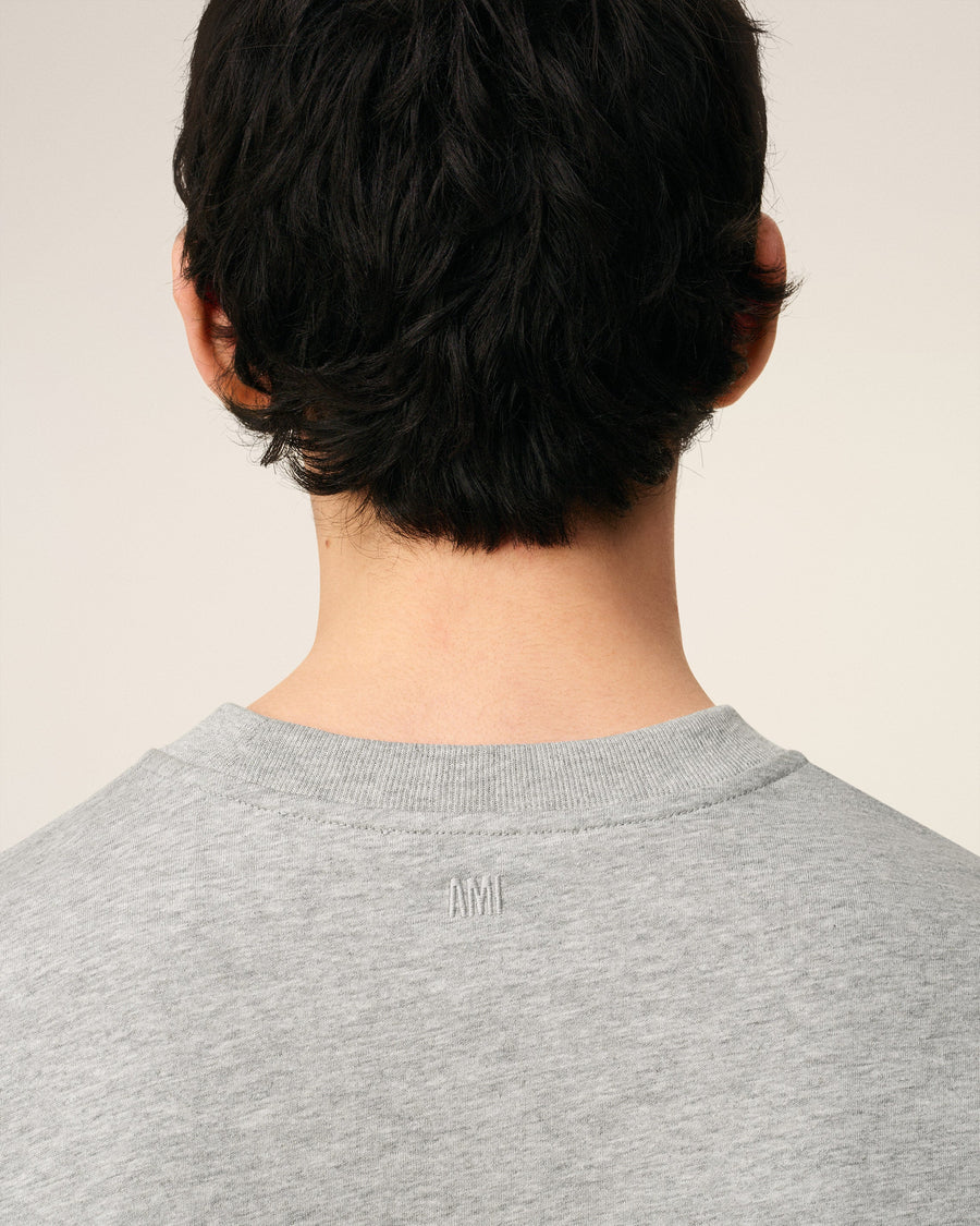Grey Cotton Ami De Coeur T-shirt