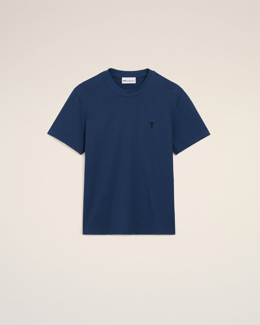 Blue Cotton Ami De Coeur T-shirt