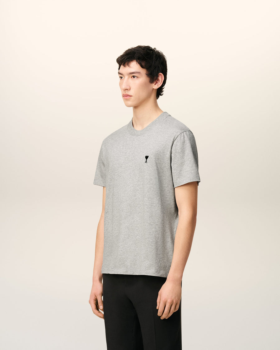 Grey Cotton Ami De Coeur T-shirt