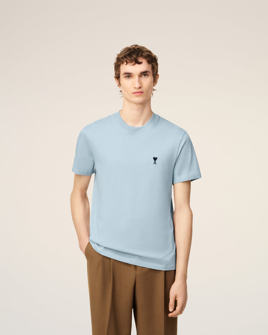 Blue Cotton Ami De Coeur T-shirt