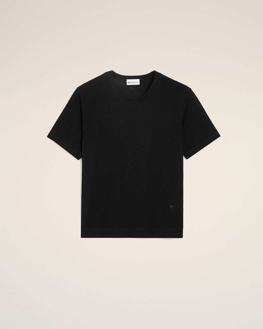 Black Cotton Ami De Coeur T-shirt