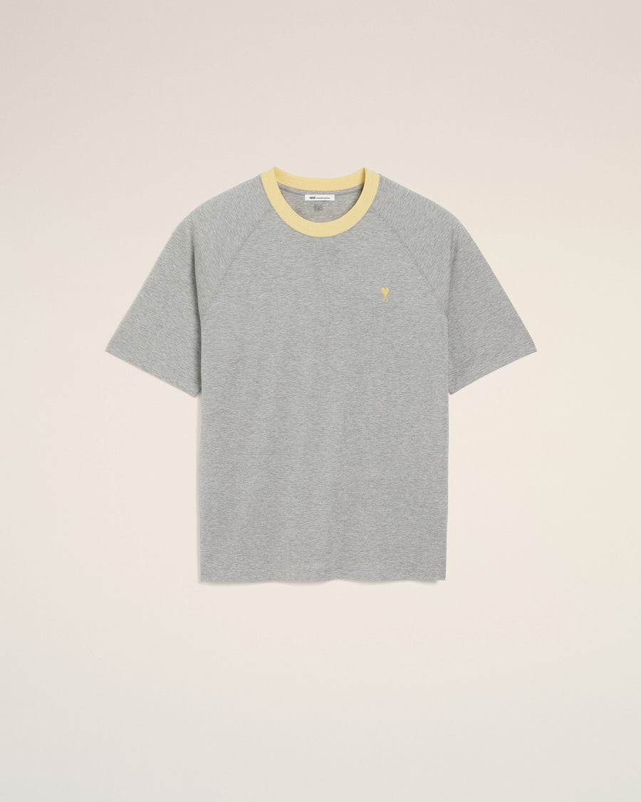 Grey Cotton Ami De Coeur T-Shirt