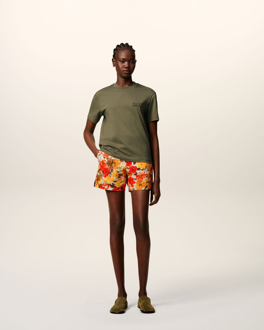 Green Cotton Ami Patch T-Shirt
