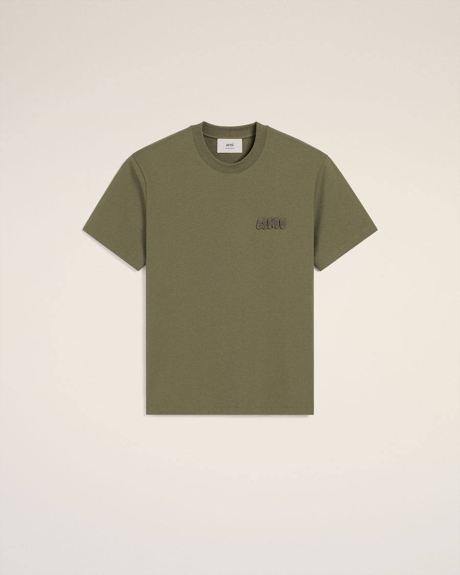 Green Cotton Ami Patch T-Shirt